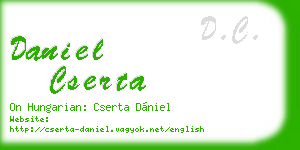 daniel cserta business card