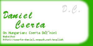 daniel cserta business card